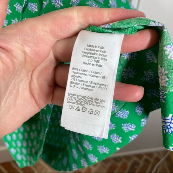 J. Crew factory Collared short-sleeve tie-waist mini dress Vintage Kelly White 8 - Picture 5 of 9